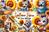 Sunflower Zebra Clipart Bundle