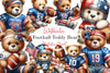 Teddy Bear American Football Clipart Bundle