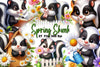 Spring Skunk Clipart Bundle