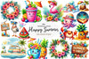 Happy Summer Clipart Bundle