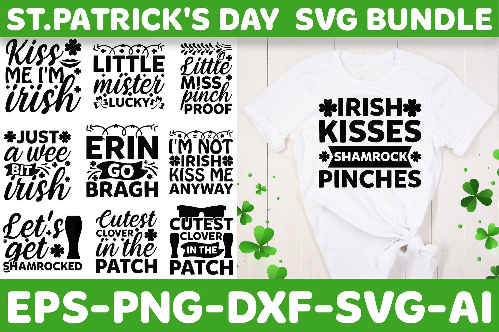 St Patrick's Day SVG Bundle 5 - CraftNest - Digital Crafting and Art