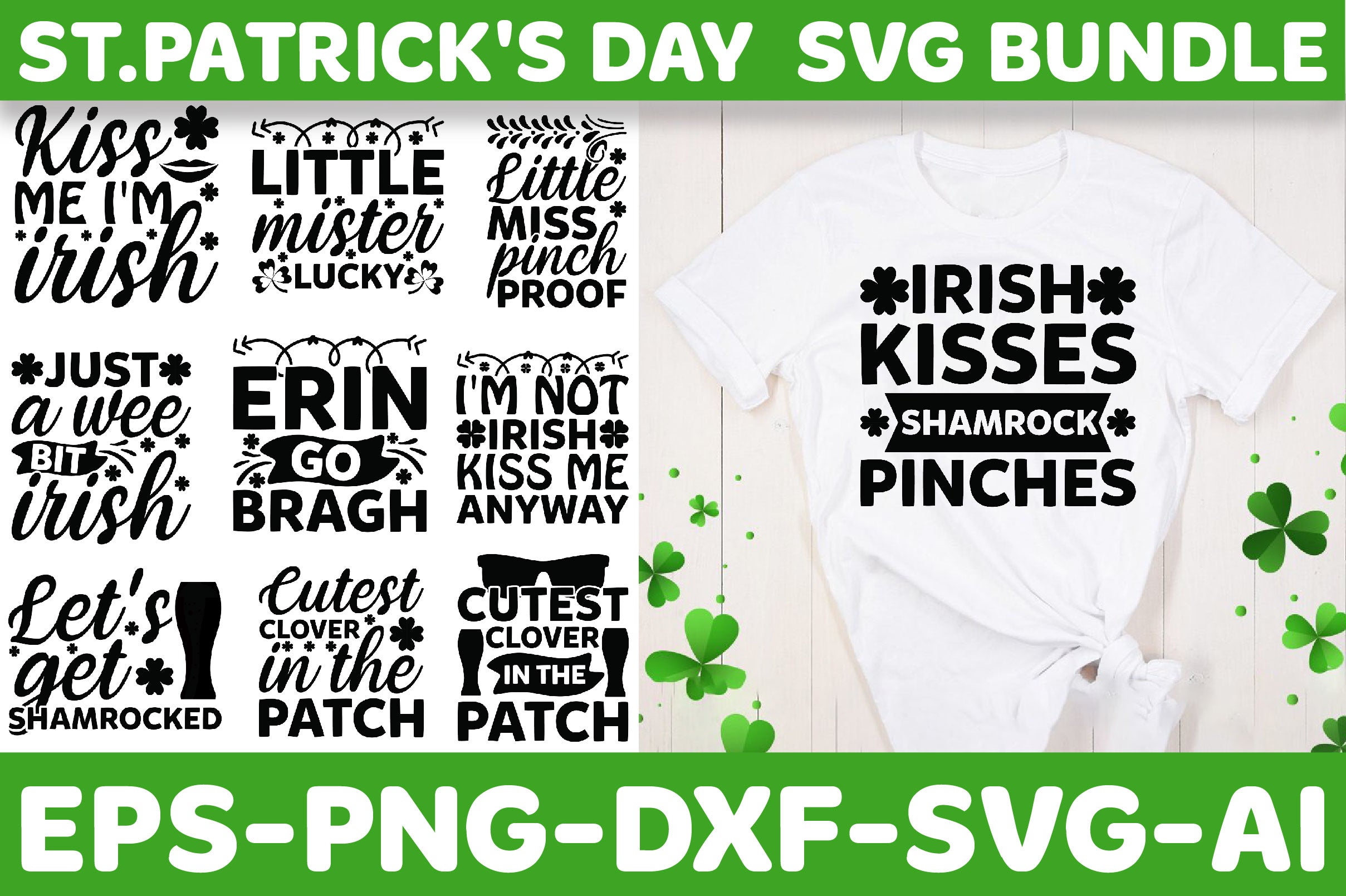 St Patrick's Day SVG Bundle 5 - CraftNest - Digital Crafting and Art