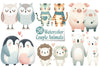Love Couple Animals Clipart Bundle