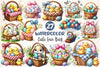 Easter Eggs Basket Clipart Bundle