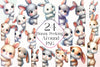 Bunny Peeking Around Corner Clipart Bundle