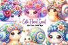 Floral Snail Clipart Bundle