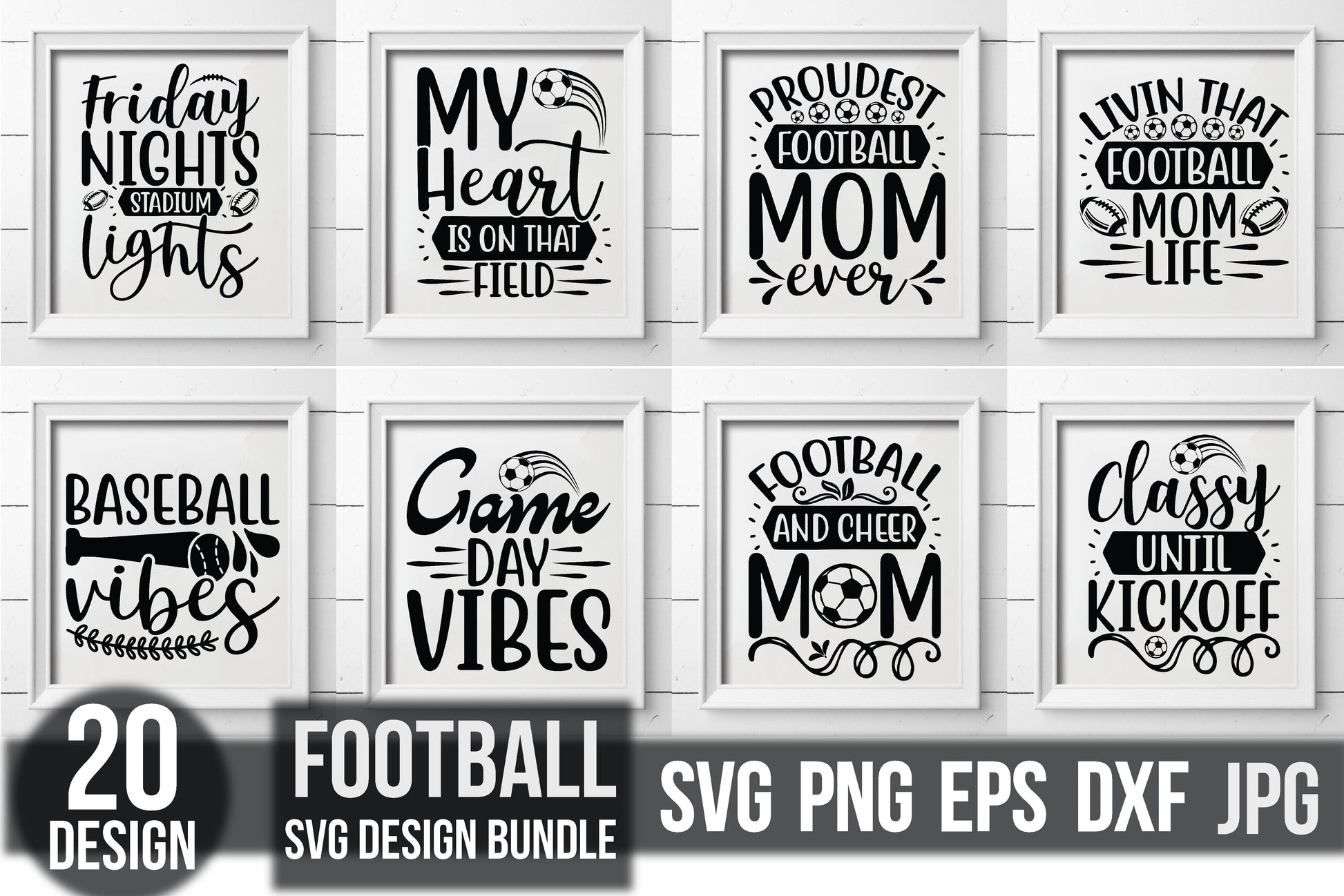 Football SVG Bundle 3 - CraftNest - Digital Crafting and Art