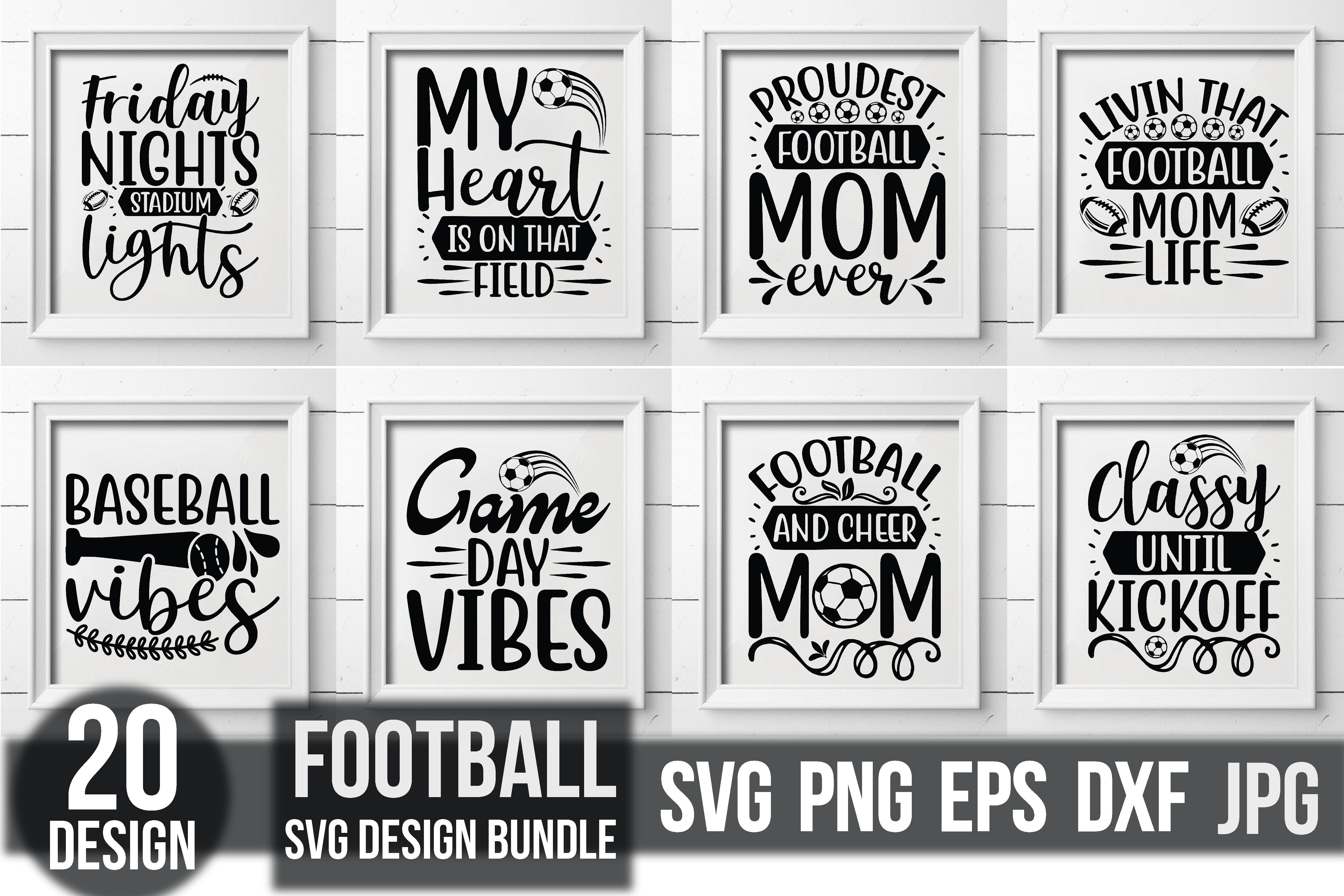 Football SVG Bundle 3 - CraftNest - Digital Crafting and Art