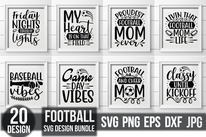 Football SVG Bundle 3 - CraftNest - Digital Crafting and Art