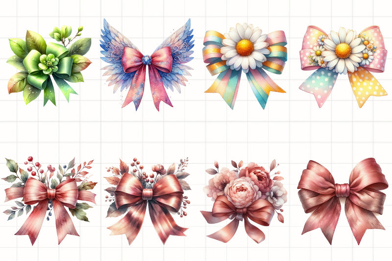 Enchanting Bow Clipart Bundle - CraftNest - Digital Crafting and Art