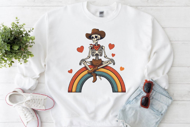 Cowgirl Skeleton Clipart Bundle - CraftNest - Digital Crafting and Art