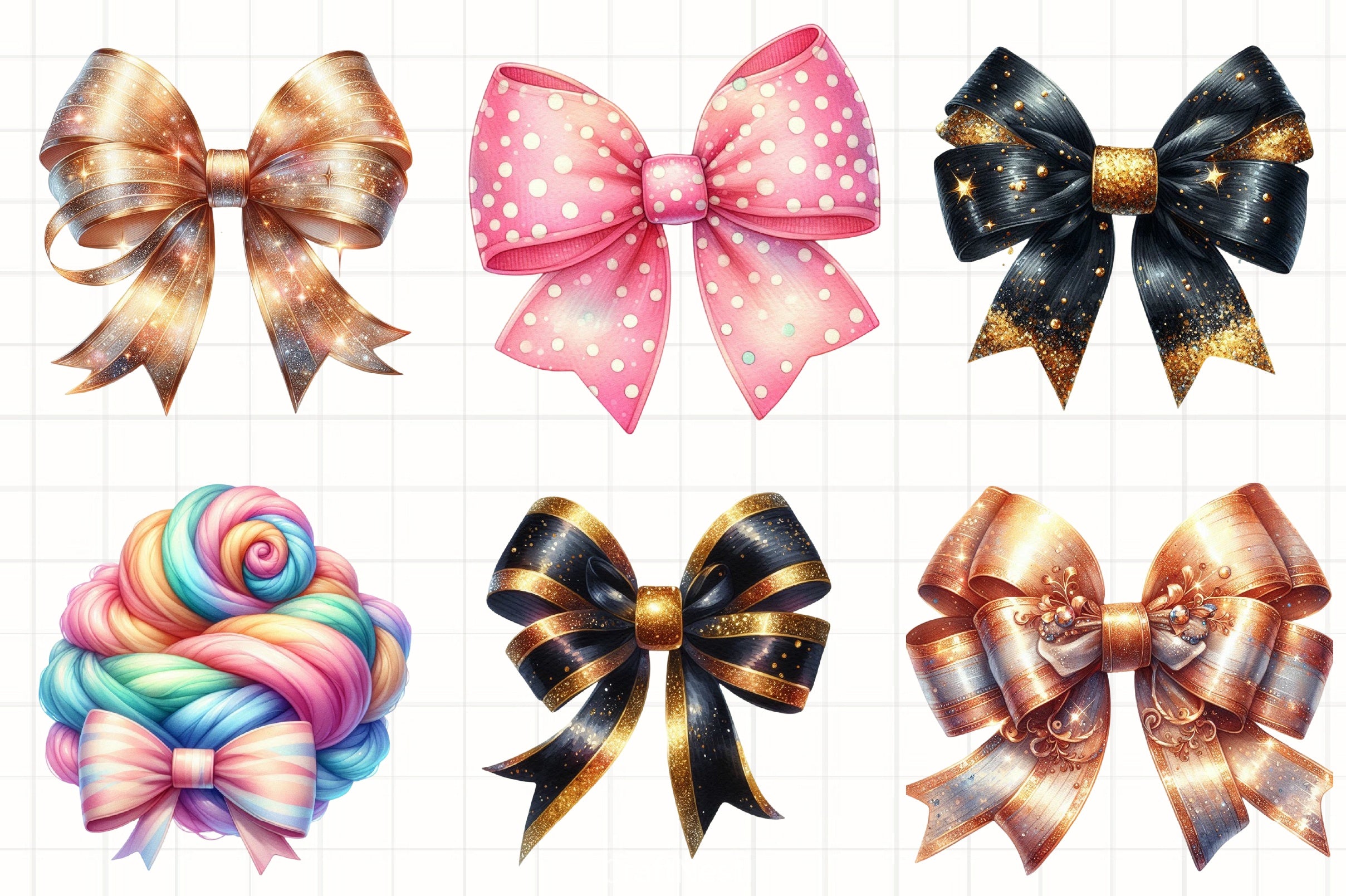 Enchanting Bow Clipart Bundle - CraftNest - Digital Crafting and Art