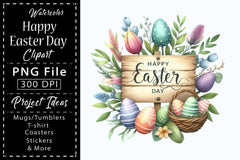 Happy Easter Clipart Bundle 15 - CraftNest - Digital Crafting and Art