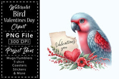 Bird Valentine Clipart Bundle  6 - CraftNest - Digital Crafting and Art
