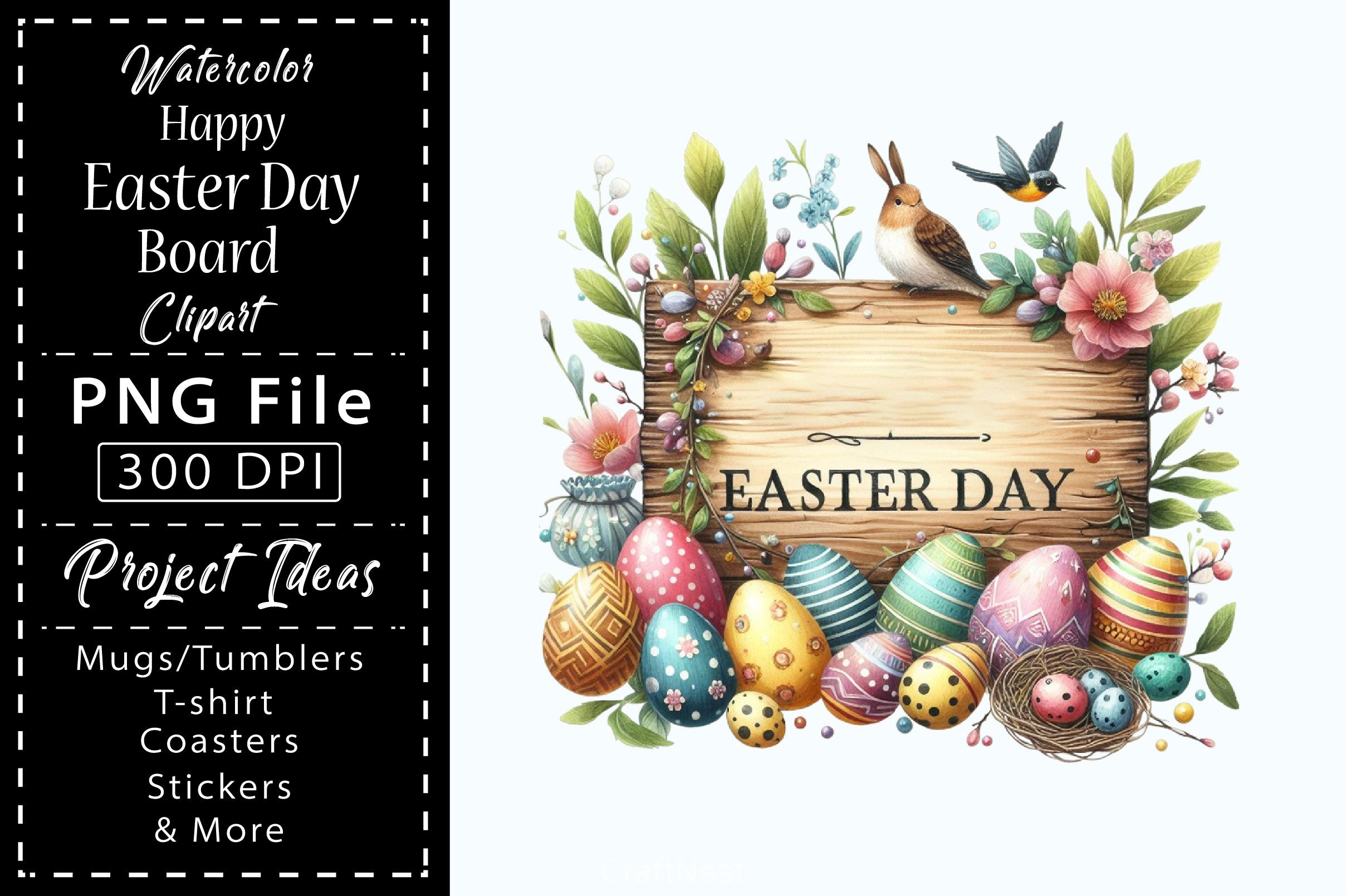 Happy Easter Clipart Bundle 12 - CraftNest - Digital Crafting and Art