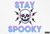 Stay Spooky Skull Clipart Bundle