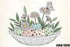 Easter Eggs & Spring Flowers Clipart Bundle