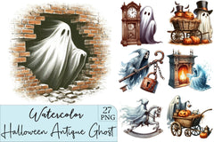Halloween Ghost Clipart Bundle 12 - CraftNest - Digital Crafting and Art