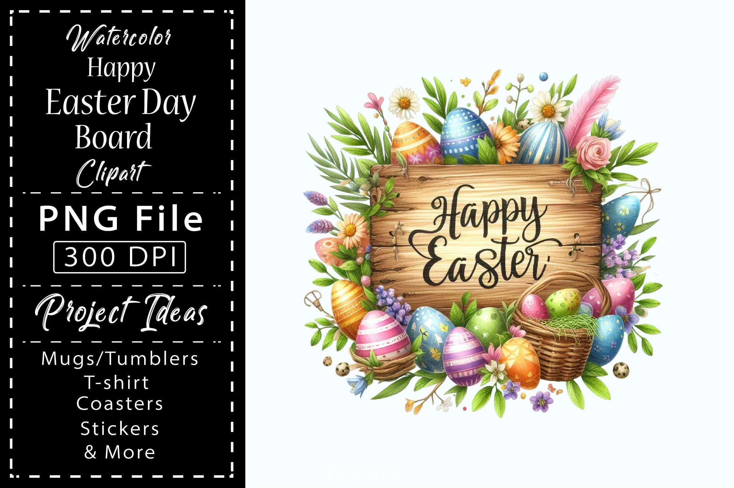 Happy Easter Clipart Bundle 16 - CraftNest - Digital Crafting and Art