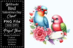 Bird Valentines Clipart Bundle 7 - CraftNest - Digital Crafting and Art