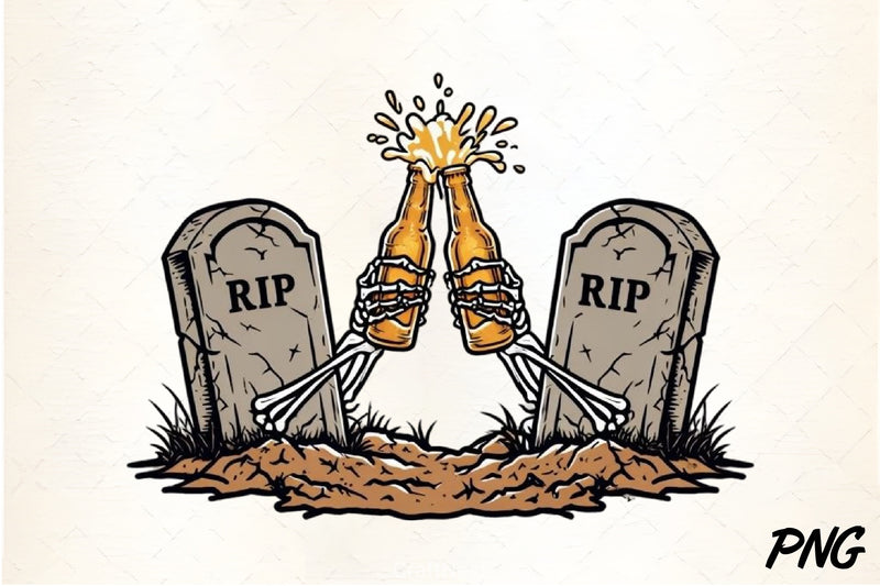 Cheers From The Grave Clipart Bundle - CraftNest - Digital Crafting and Art