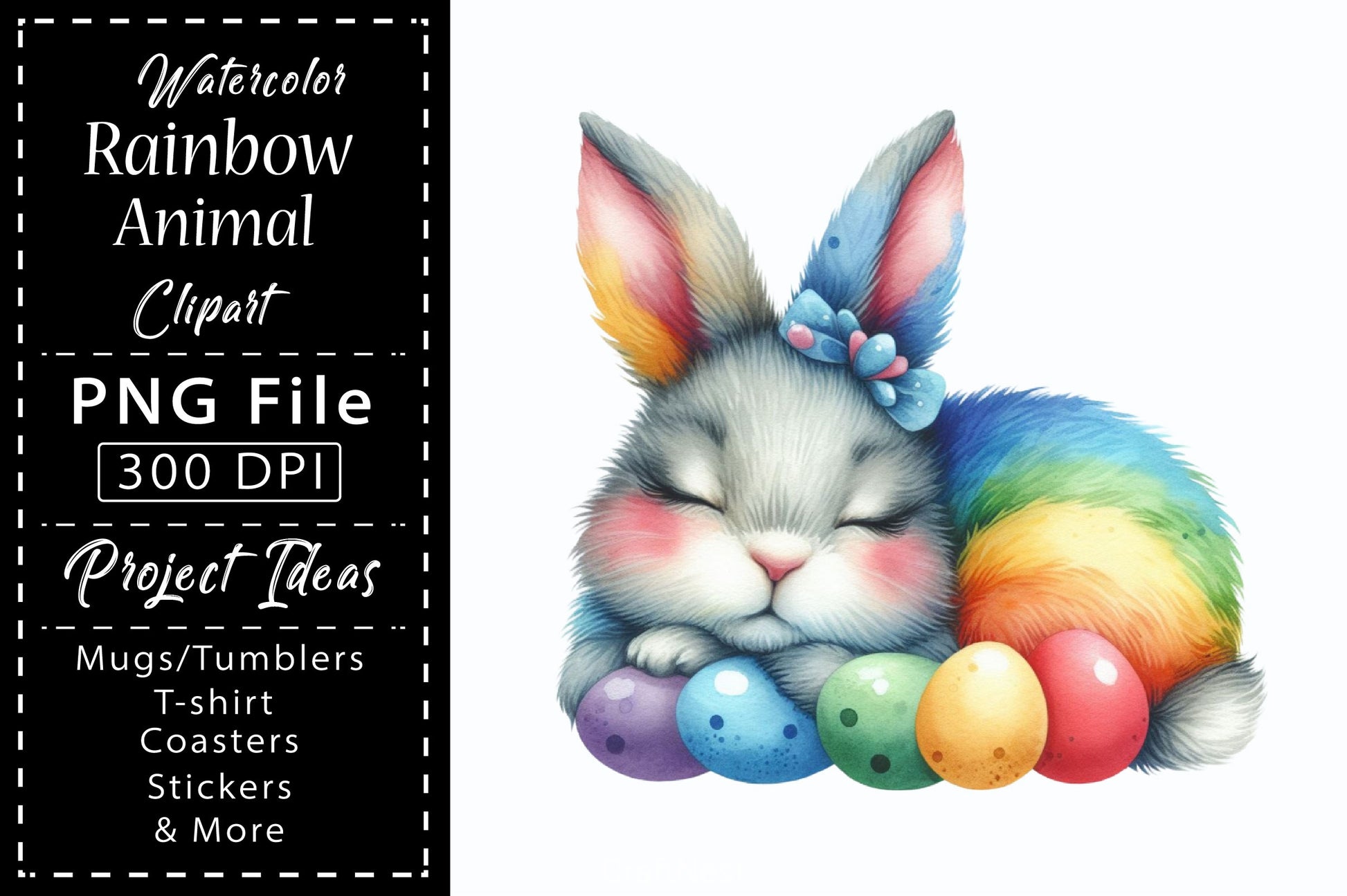Rainbow Animals Clipart Bundle 17 - CraftNest - Digital Crafting and Art