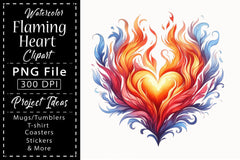 Flaming Heart Clipart Bundle 1 - CraftNest - Digital Crafting and Art