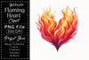 Flaming Heart Clipart Bundle