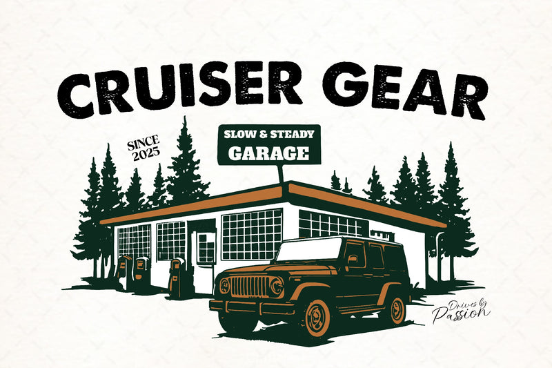 Cruiser Gear Garage T Shirt Design Bundle - CraftNest - Digital Crafting and Art
