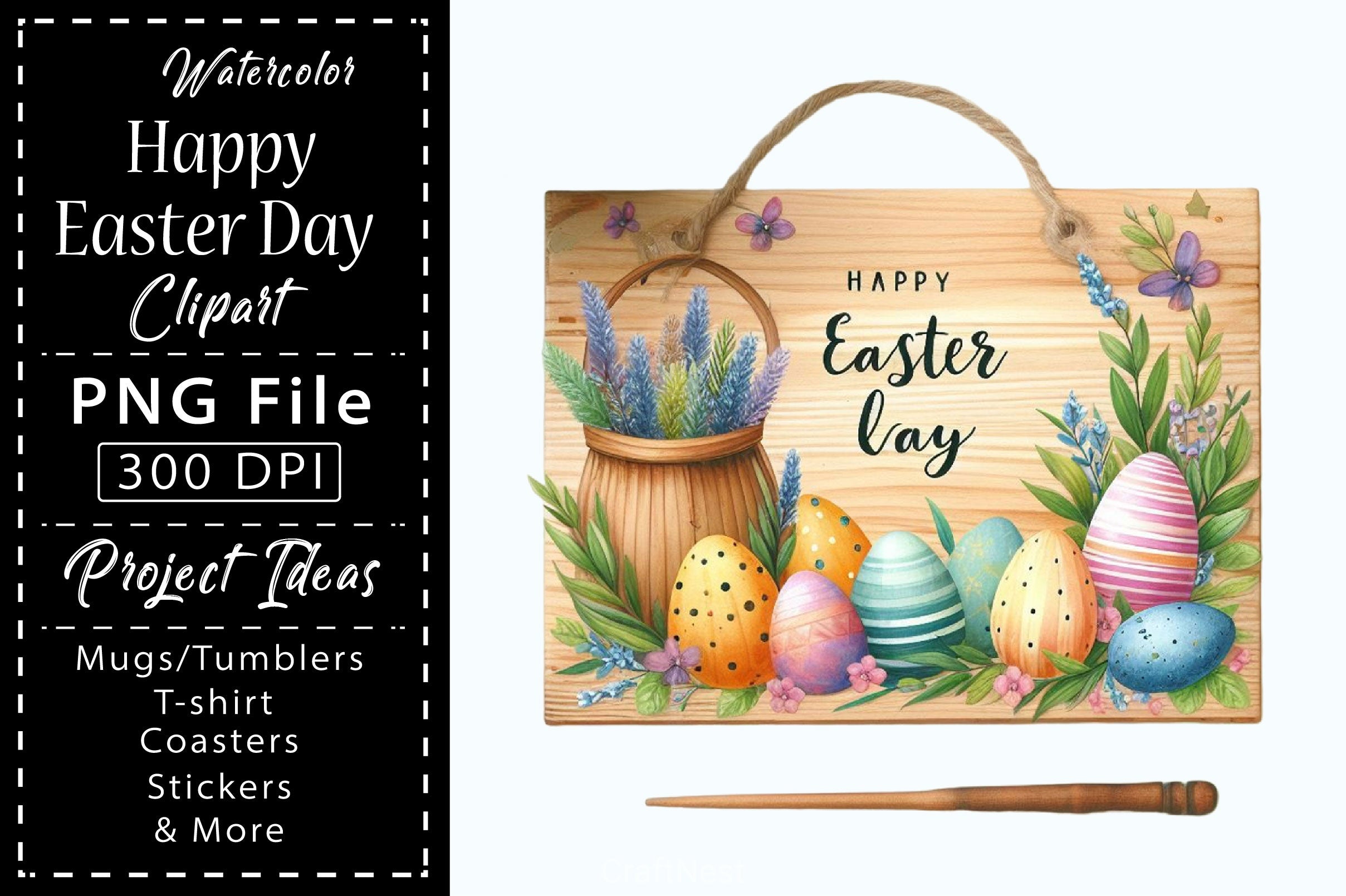 Happy Easter Clipart Bundle 17 - CraftNest - Digital Crafting and Art