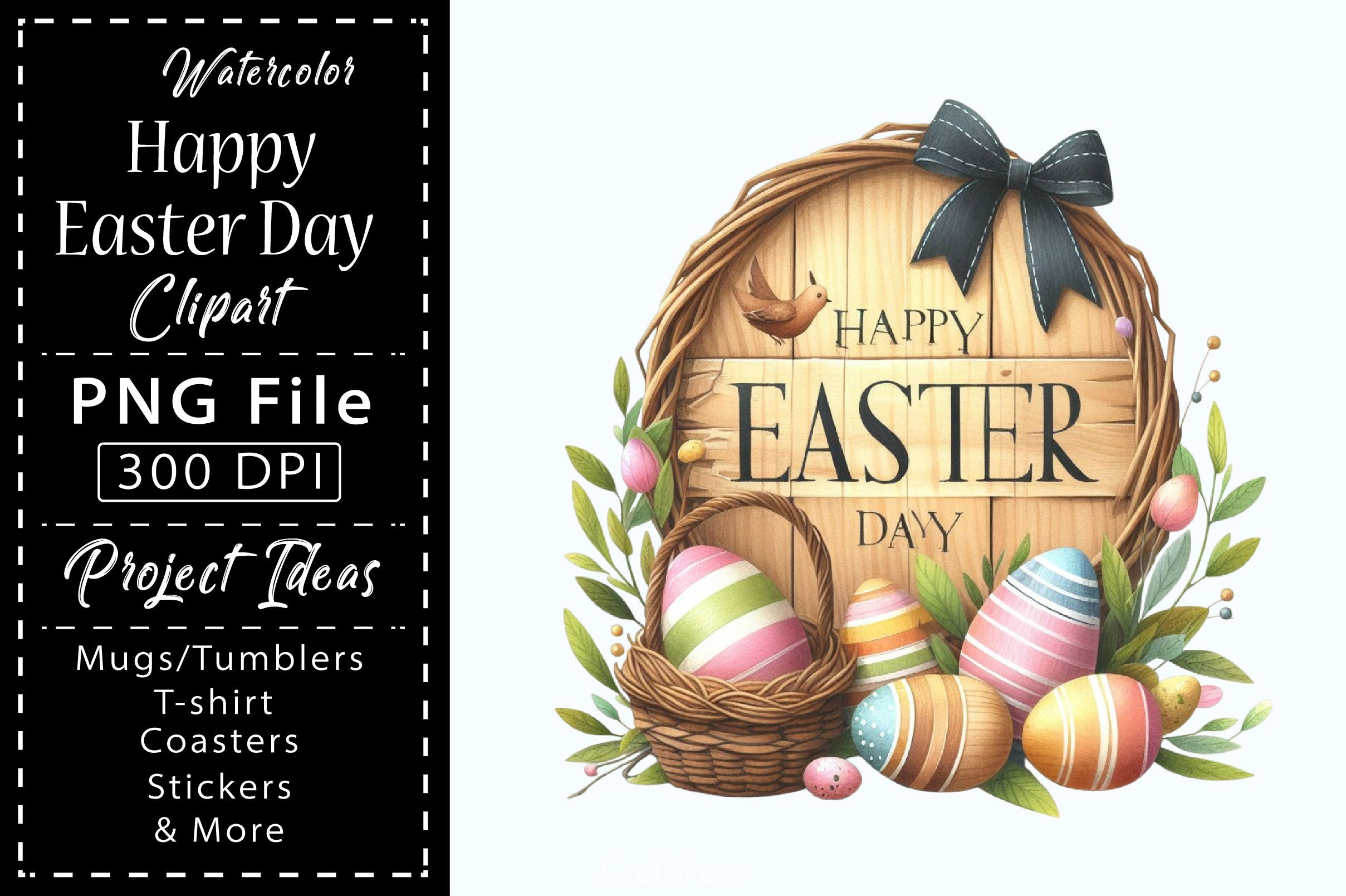 Happy Easter Clipart Bundle 8 - CraftNest - Digital Crafting and Art