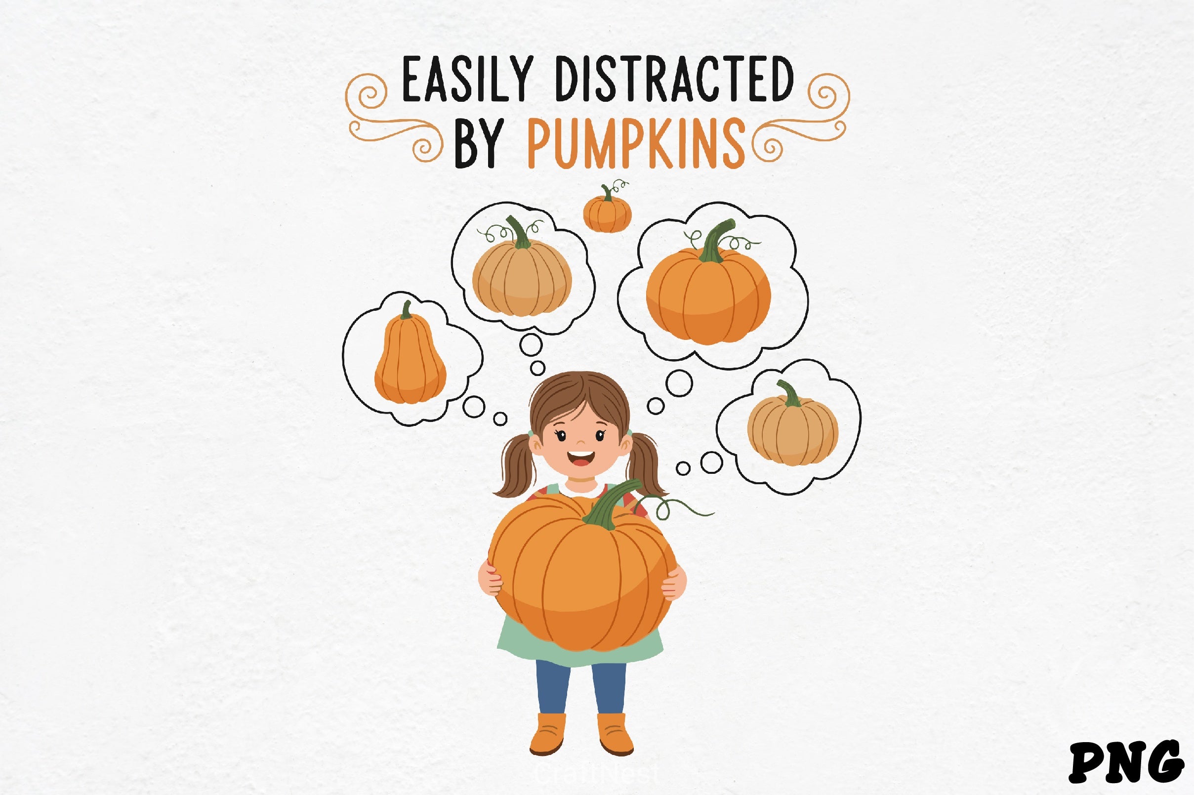 Easily Distracted Pumpkins Clipart Bundle - CraftNest - Digital Crafting and Art