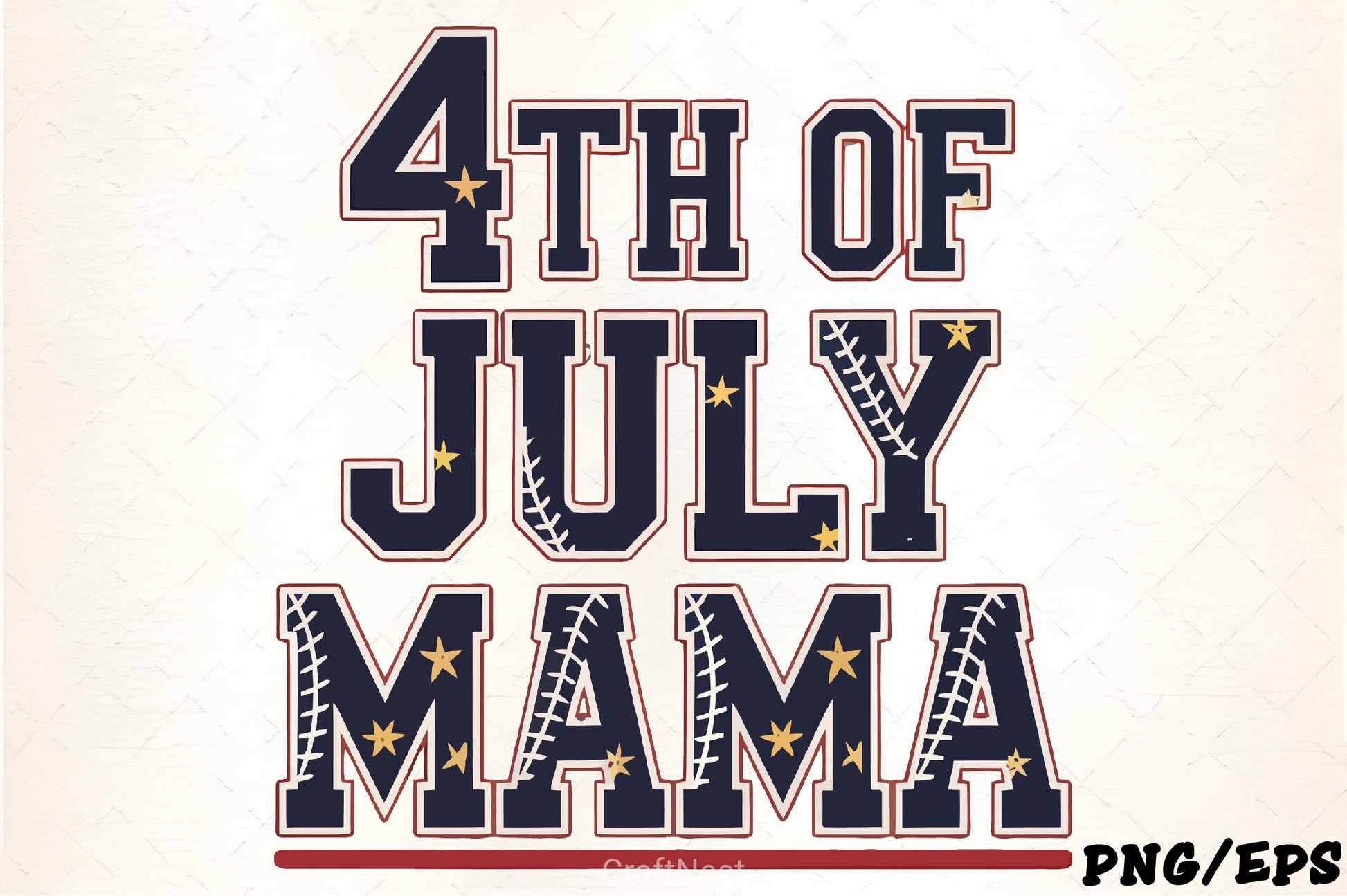 Fourth of July Baseball Mama Clipart Bundle - CraftNest - Digital Crafting and Art