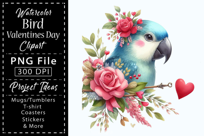 Bird Valentines Clipart Bundle 3 - CraftNest - Digital Crafting and Art