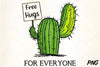 Free Hugs Cactus Clipart Bundle