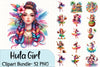 Hula Girl Clipart Bundle 2