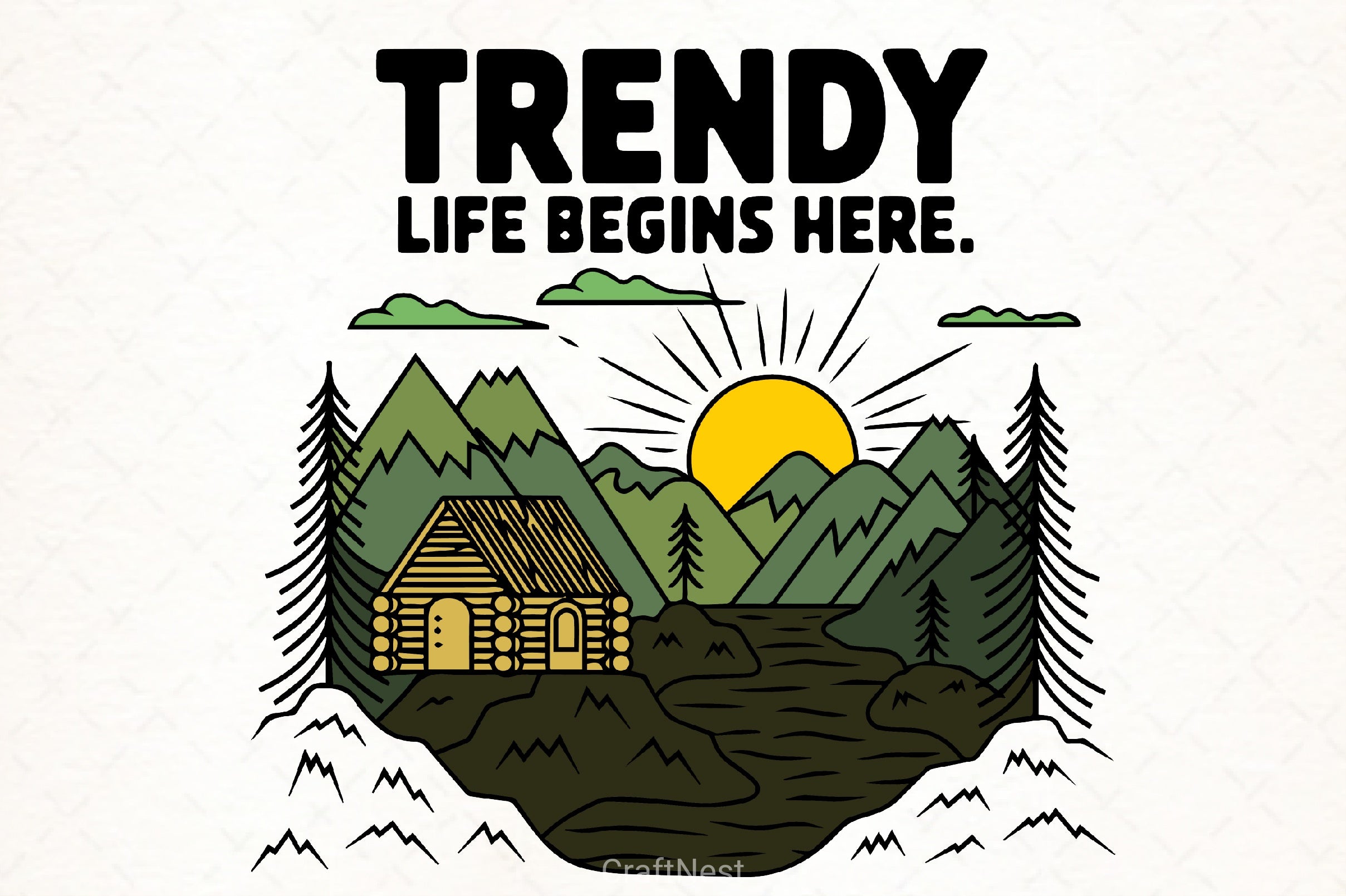 Trendy Life Clipart Bundle - CraftNest - Digital Crafting and Art