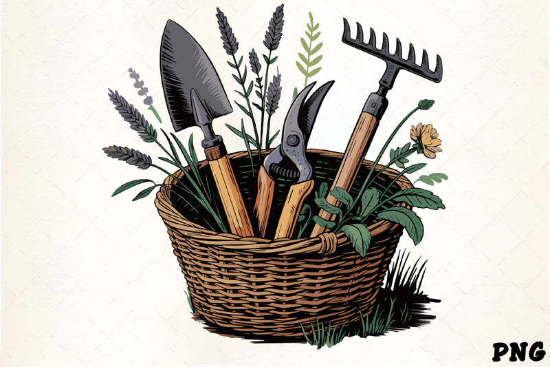 Gardening Tools & Herbs Clipart Bundle - CraftNest - Digital Crafting and Art