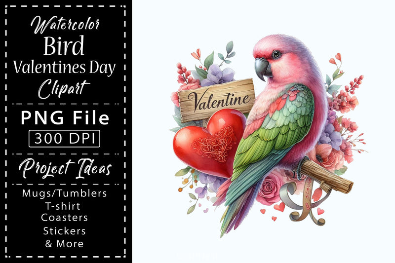 Bird Valentines Clipart Bundle 5 - CraftNest - Digital Crafting and Art