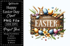 Happy Easter Clipart Bundle 22 - CraftNest - Digital Crafting and Art