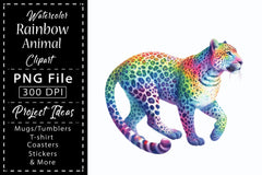 Rainbow Animals Clipart Bundle 18 - CraftNest - Digital Crafting and Art