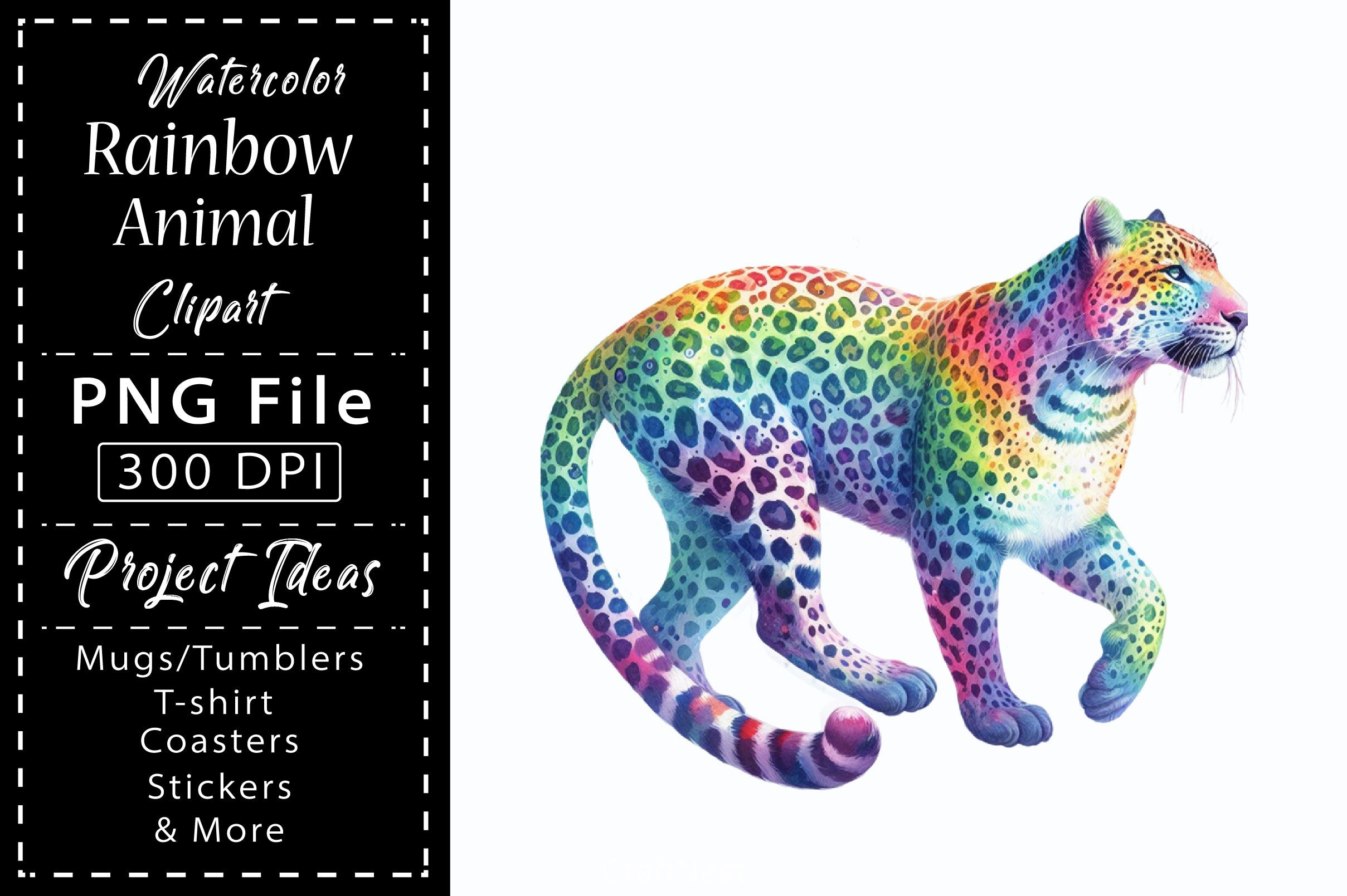 Rainbow Animals Clipart Bundle 18 - CraftNest - Digital Crafting and Art