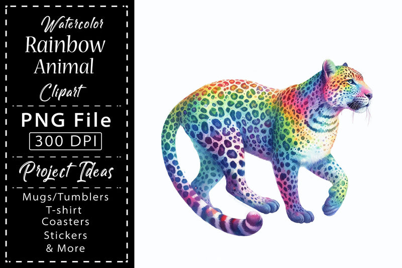 Rainbow Animals Clipart Bundle 18 - CraftNest - Digital Crafting and Art