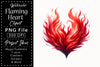 Flaming Heart Clipart Bundle 5