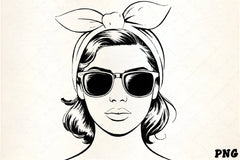 Retro American Woman Clipart Bundle - CraftNest - Digital Crafting and Art