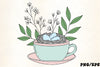Birds Nest Eggs Teacup Spring Clipart Bundle