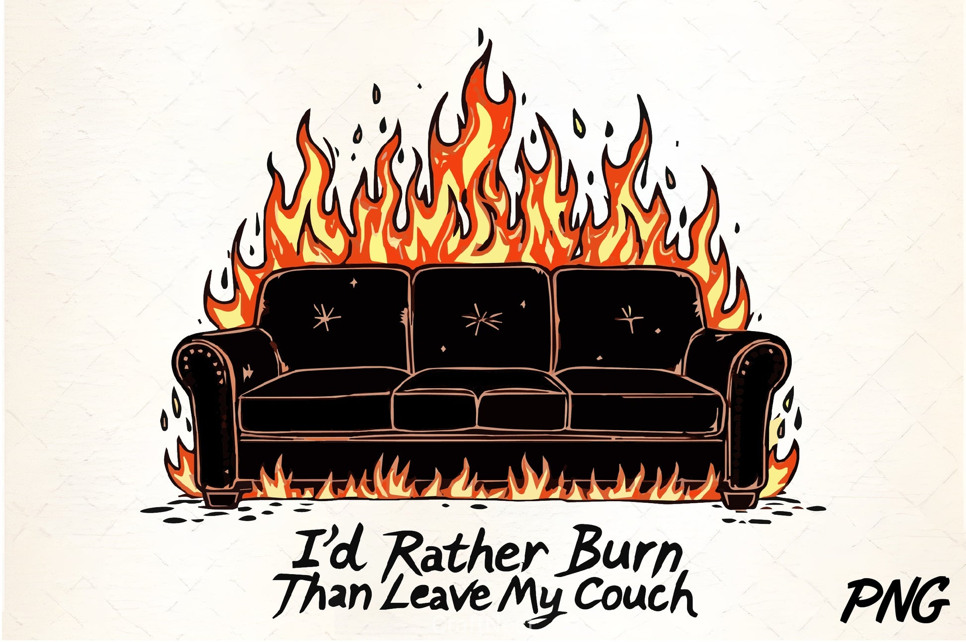 Burning Couch Fire WV Clipart Bundle - CraftNest - Digital Crafting and Art