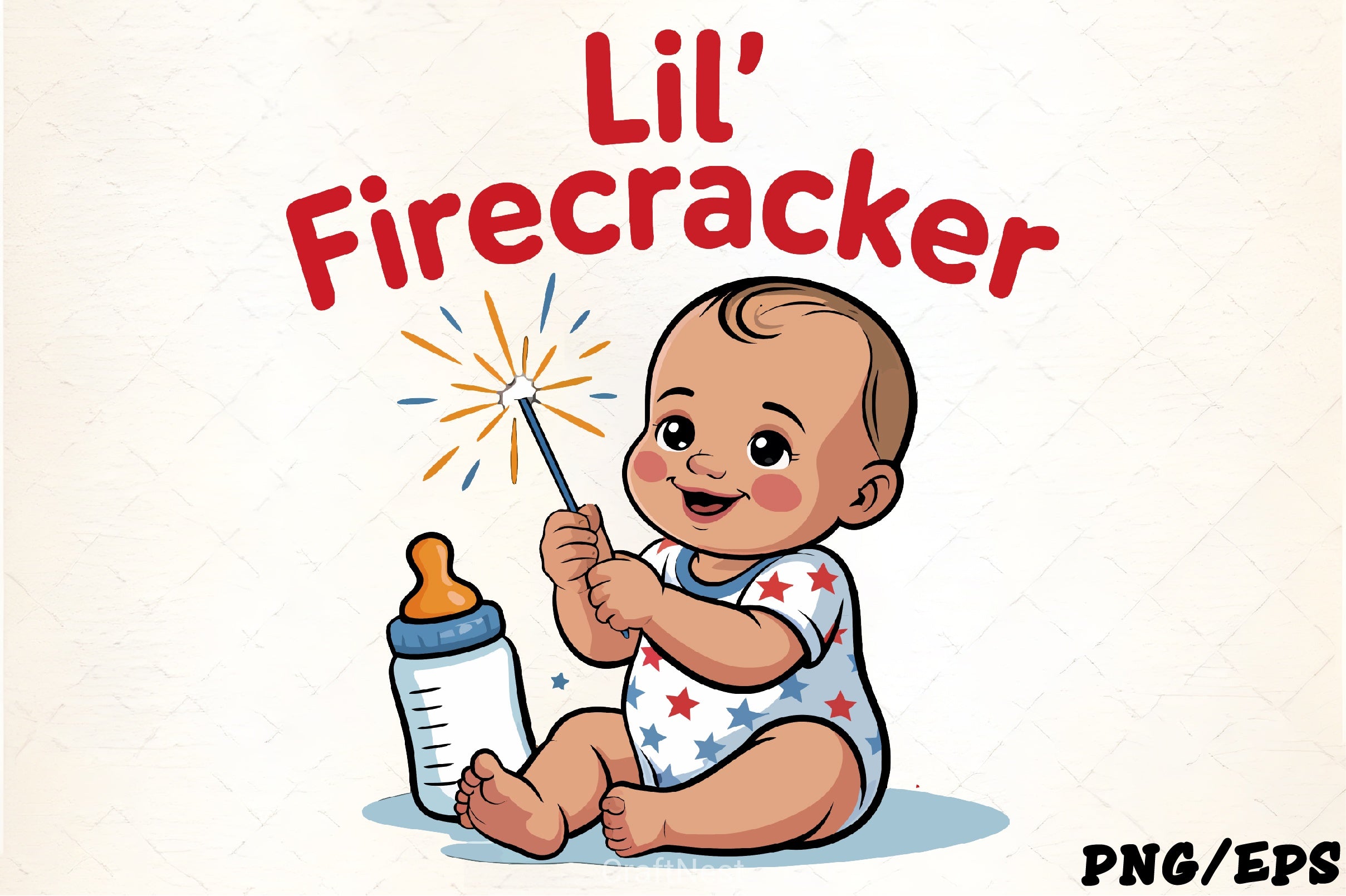 Baby Firecracker 4th of July Clipart Bundle - CraftNest - Digital Crafting and Art