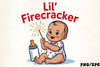 Baby Firecracker 4th of July Clipart Bundle