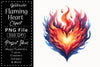 Flaming Heart Clipart Bundle 6
